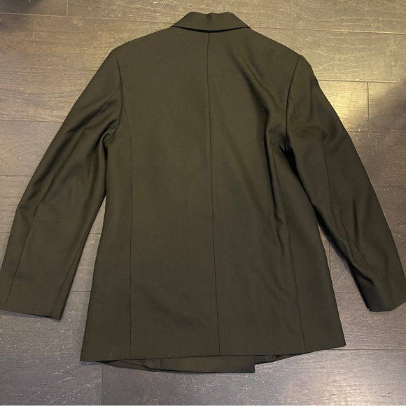 🆕Toteme Loreo Tuxedo Blazer black Jacket size xs double-breasted silk - Picture 5 of 8